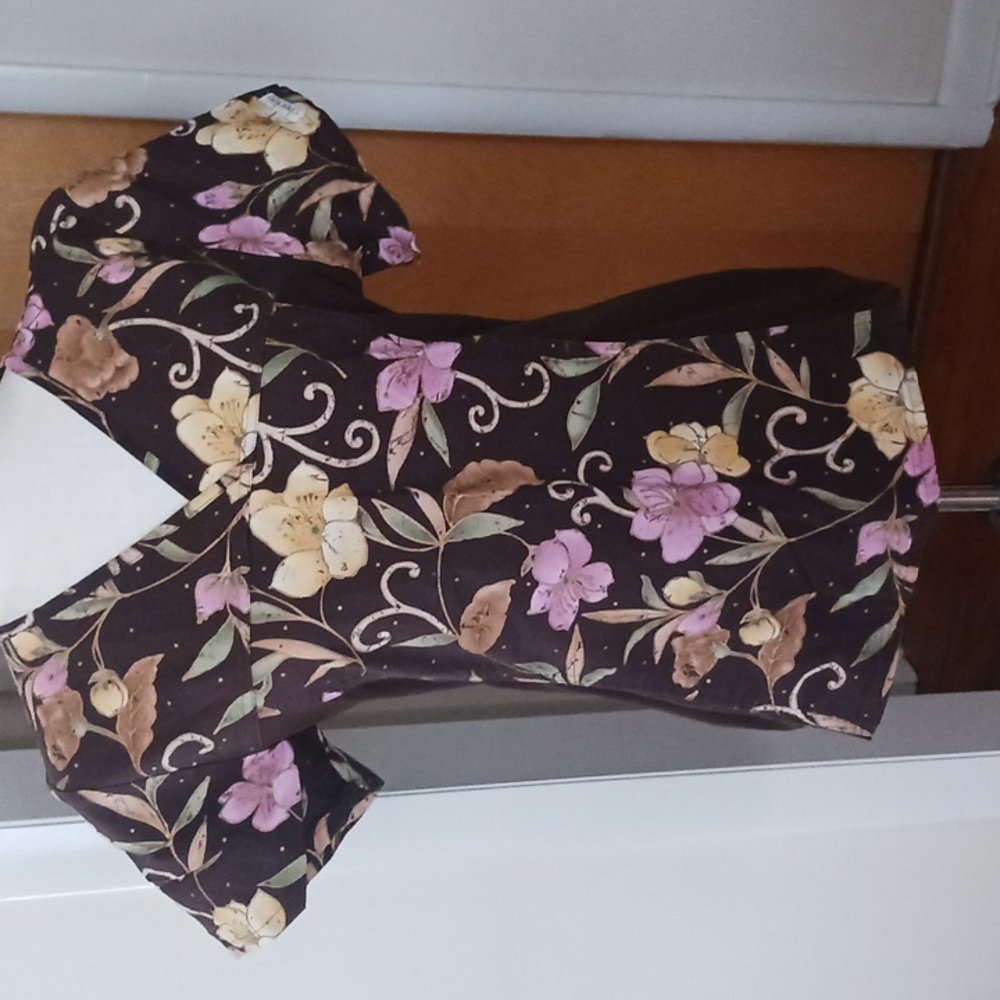 Scrub Top Bundle Vneck Short Sleeve Koi Cherokee Barco Brown Purple Sz S - Picture 7 of 10